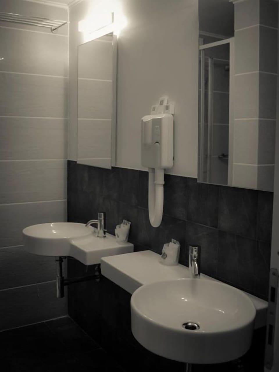 Shower, free toiletries, hair dryer, bidet