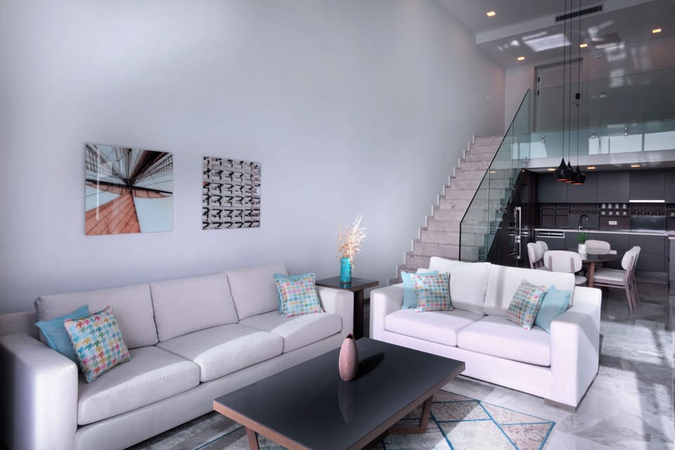 Luxury Villa, Sea View | Living area