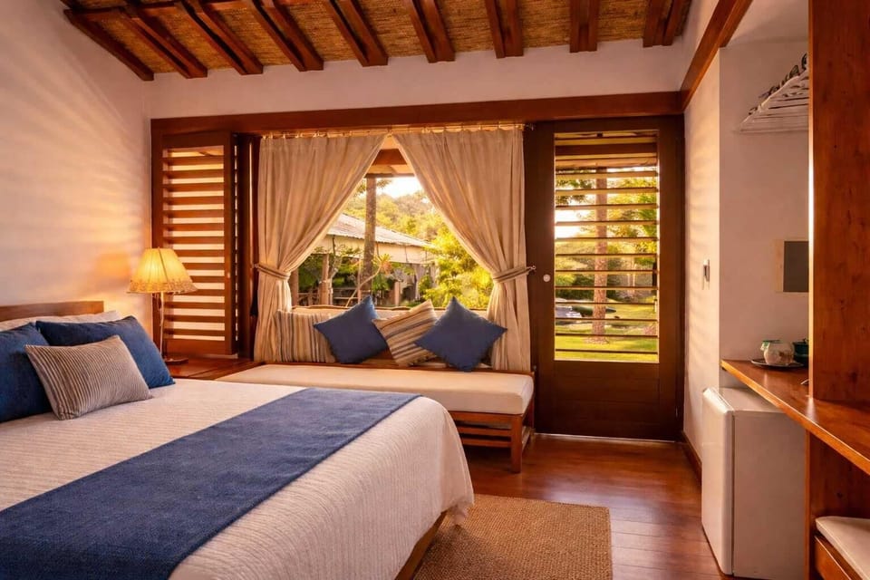 Deluxe Double Room, 1 Bedroom, Balcony, Garden View | Premium bedding, minibar, in-room safe, individually decorated