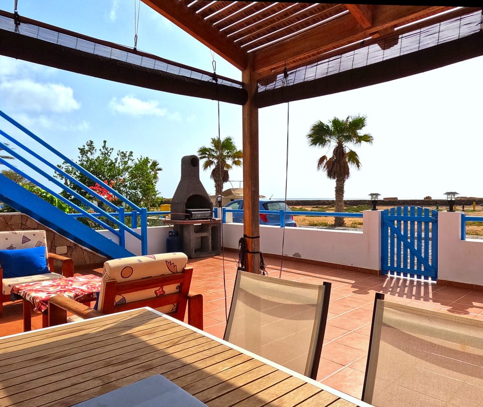 The large patio has a dedicated stand-alone barbque for you to enjoy