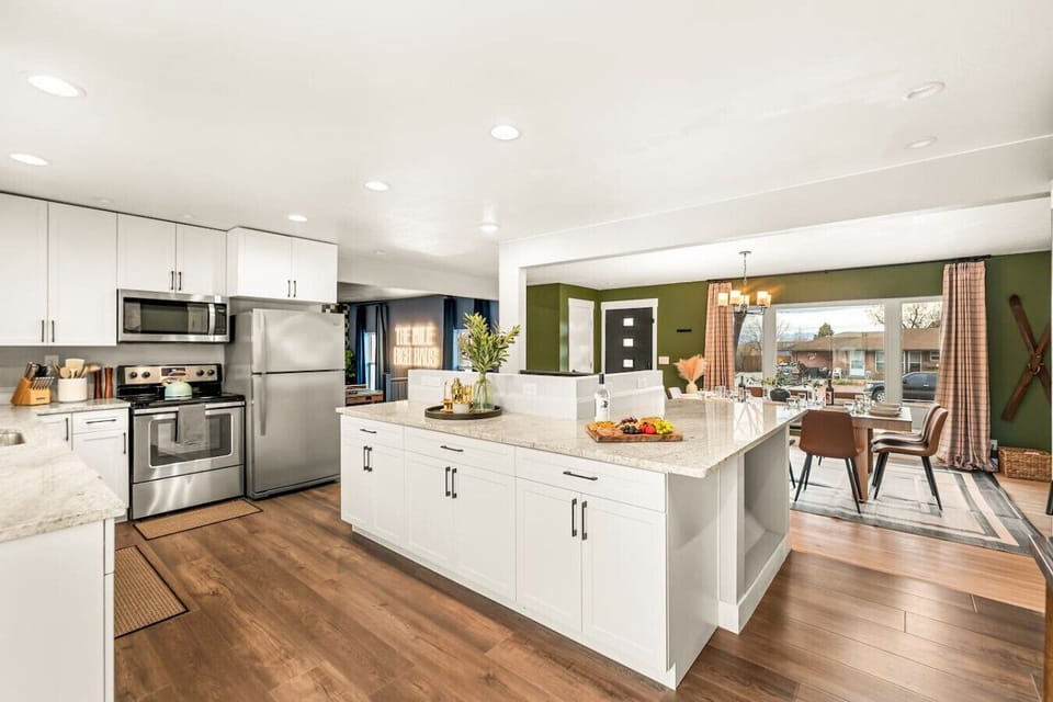 Fully equipped kitchen with tons of counter space and updated appliances