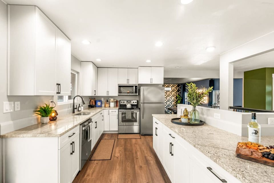 Fully equipped kitchen with tons of counter space and updated appliances