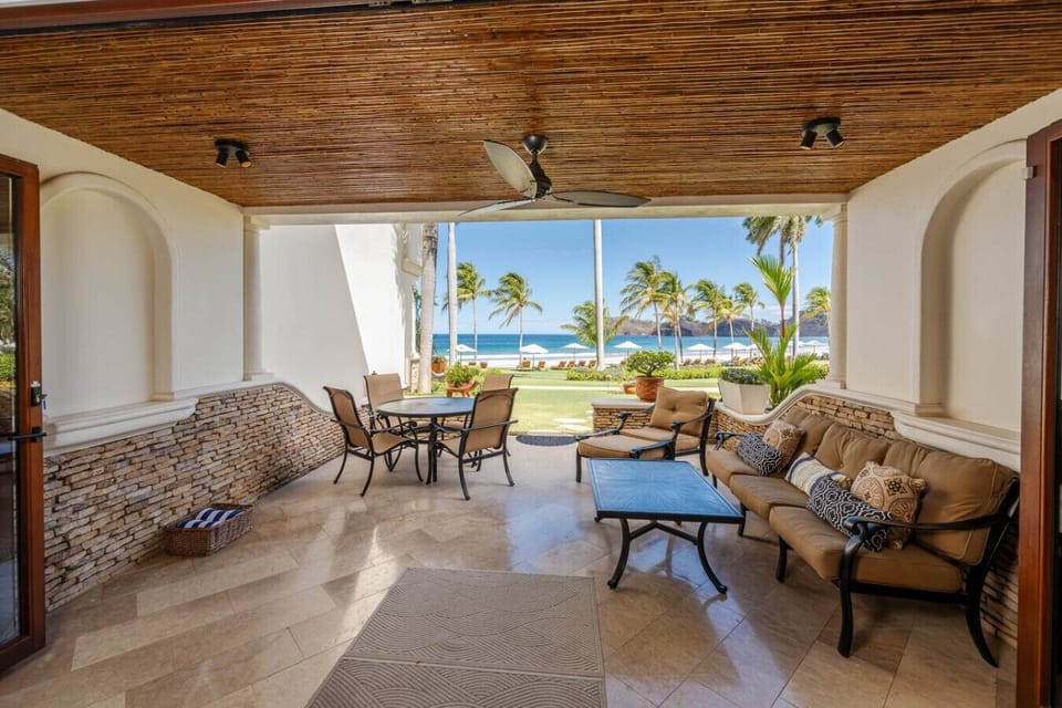 Full Patio with Multiple Seating Options