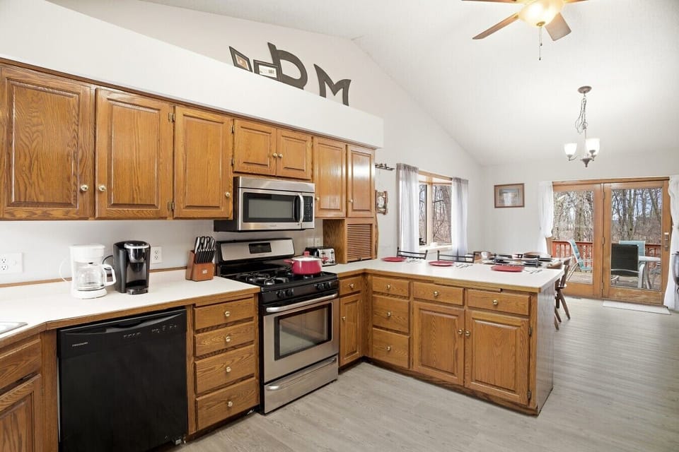 Kitchen | Fully Equipped Kitchen & Breakfast Bar | Open-Concept Layout