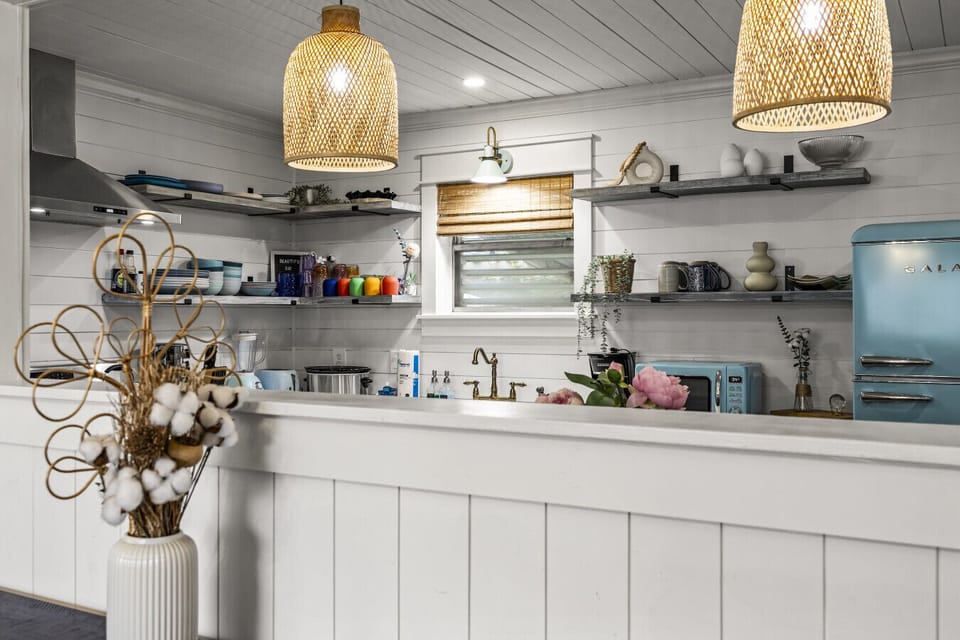 Whip up delicious meals in this charming kitchen