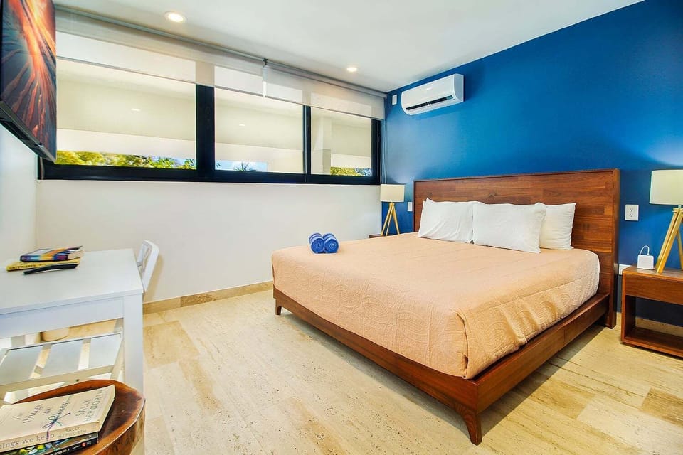 Bedroom with a King size bed