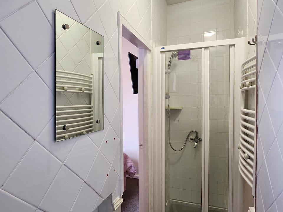 Double Room | Bathroom | Shower, free toiletries, towels, soap