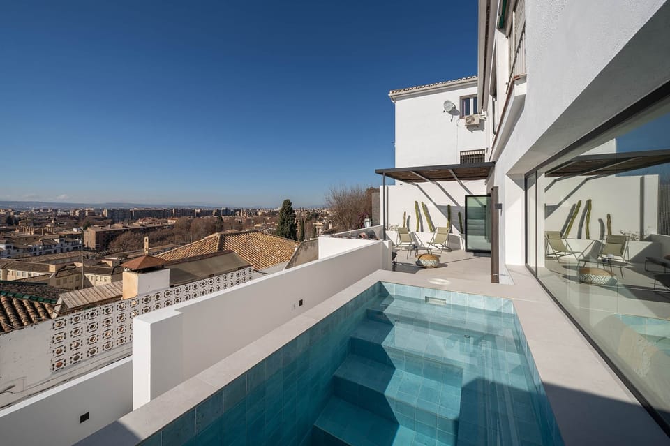 City views and private pool right outside your door, offering ultimate comfort