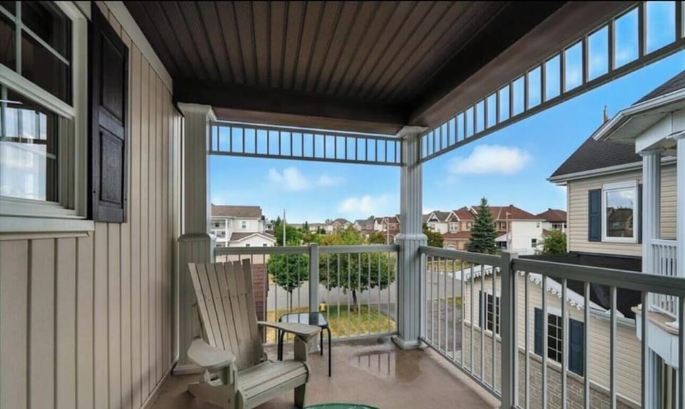 Balcony off bedroom 2 on upper level