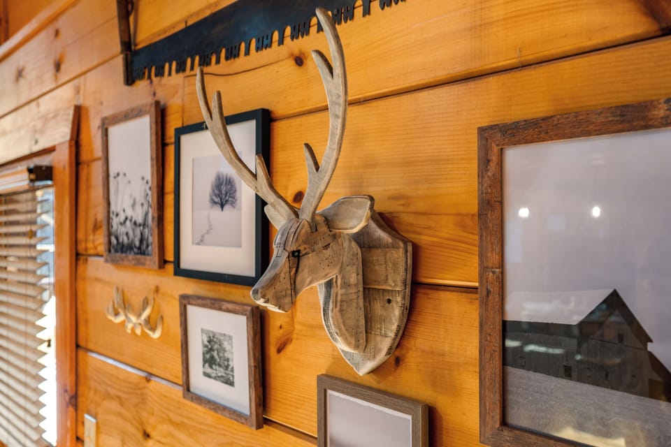 Details like this thoughtfully placed artwork help create a space that feels welcoming, comfortable, and distinctly like home.