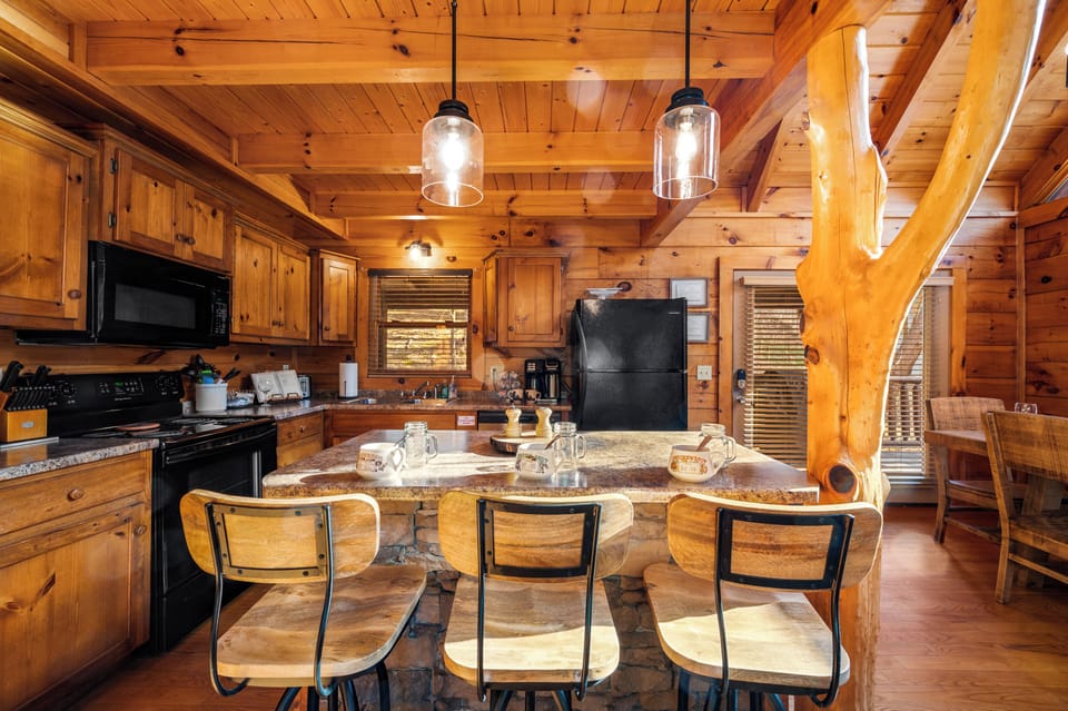 A fully equipped kitchen ready for everything from quick breakfasts to family dinners.