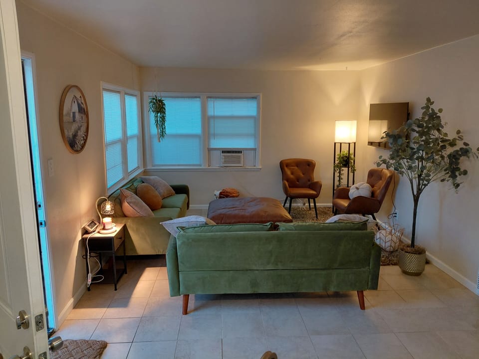 reading corner,  couches, private space, living area, television