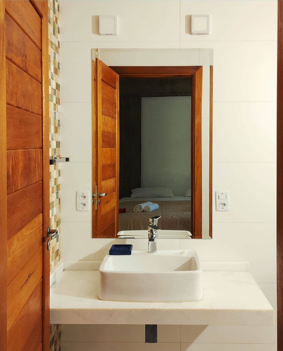 Basic Double Room, Private Bathroom, Garden View | Bathroom | Shower, towels, soap, toilet paper