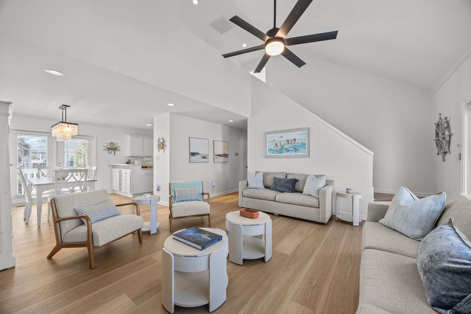 Bright open living space with comfortable seating and plenty of room for everyone to relax and gather
