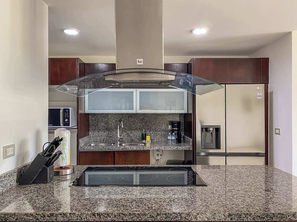 Open-concept living and kitchen space