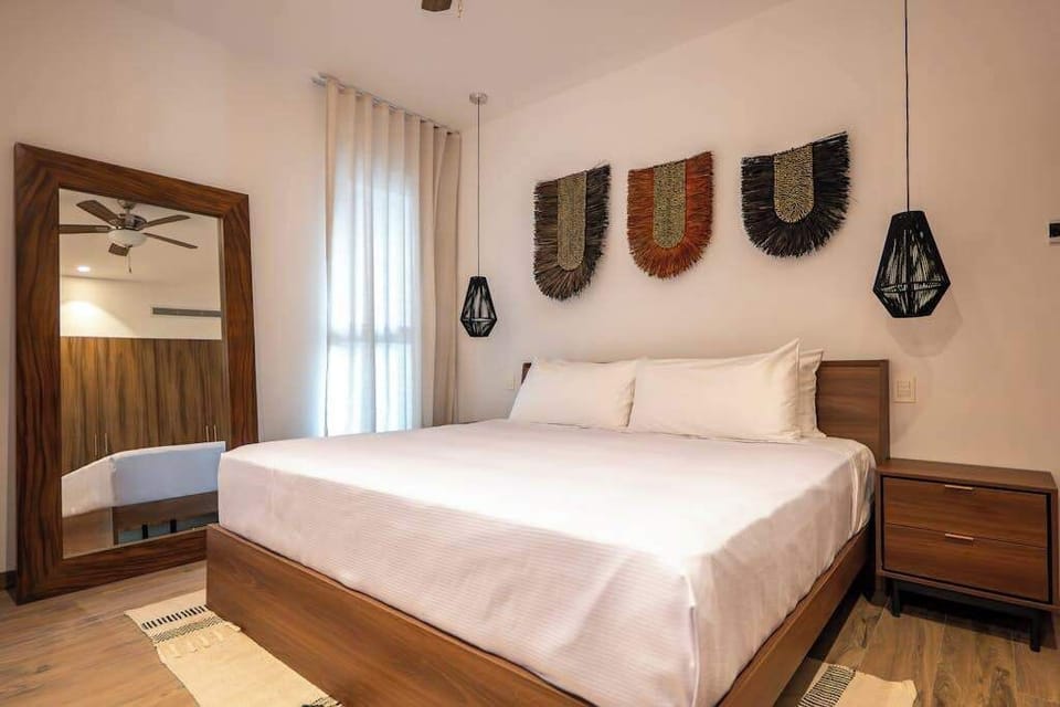 Bedroom with serene decor