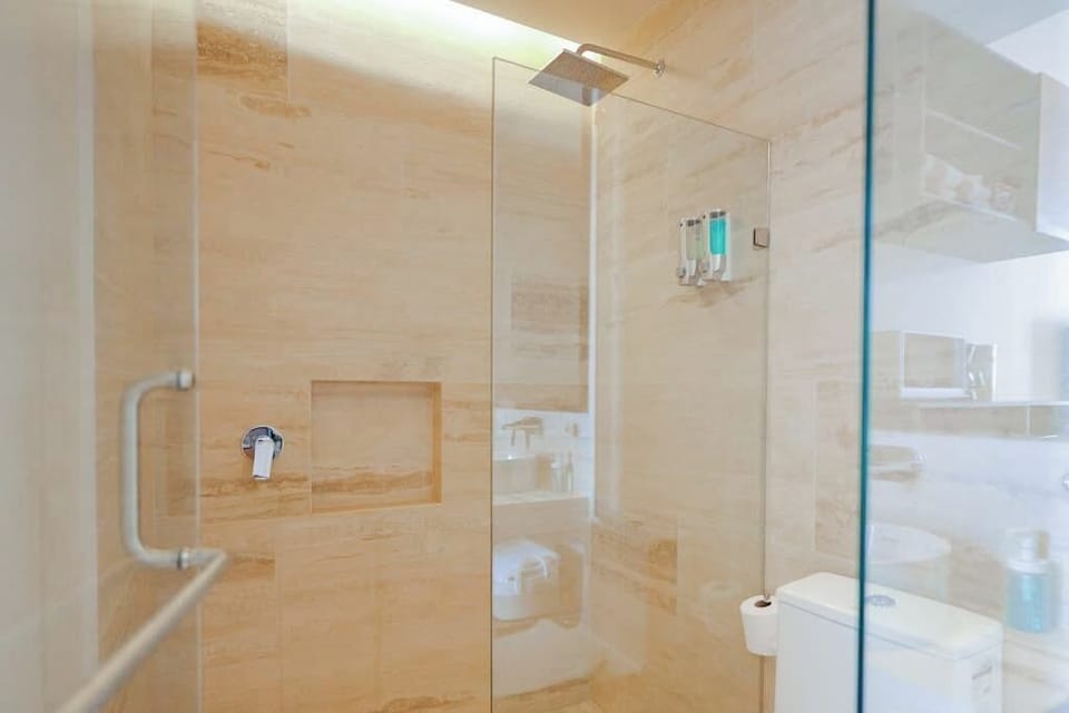 Full bathroom with shower