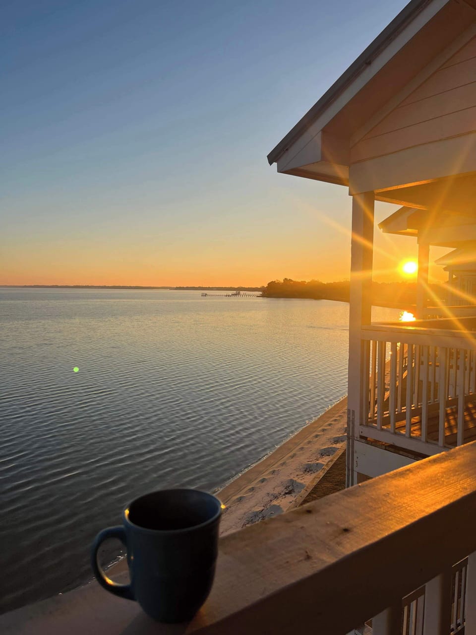 Sunrise views from the balcony