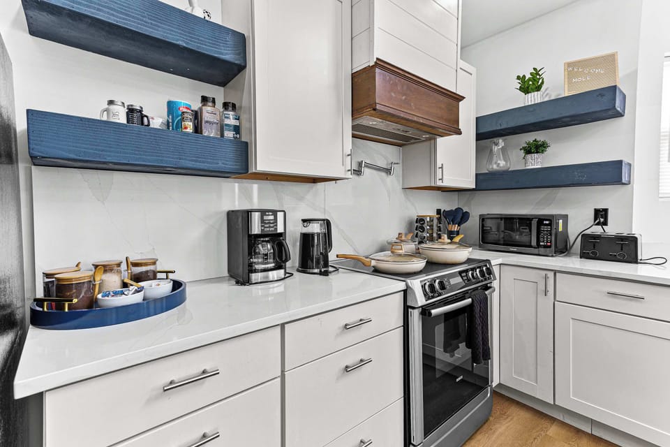 Enjoy fresh coffee or tea anytime with a convenient kitchen setup that helps make mornings feel easy and relaxing.