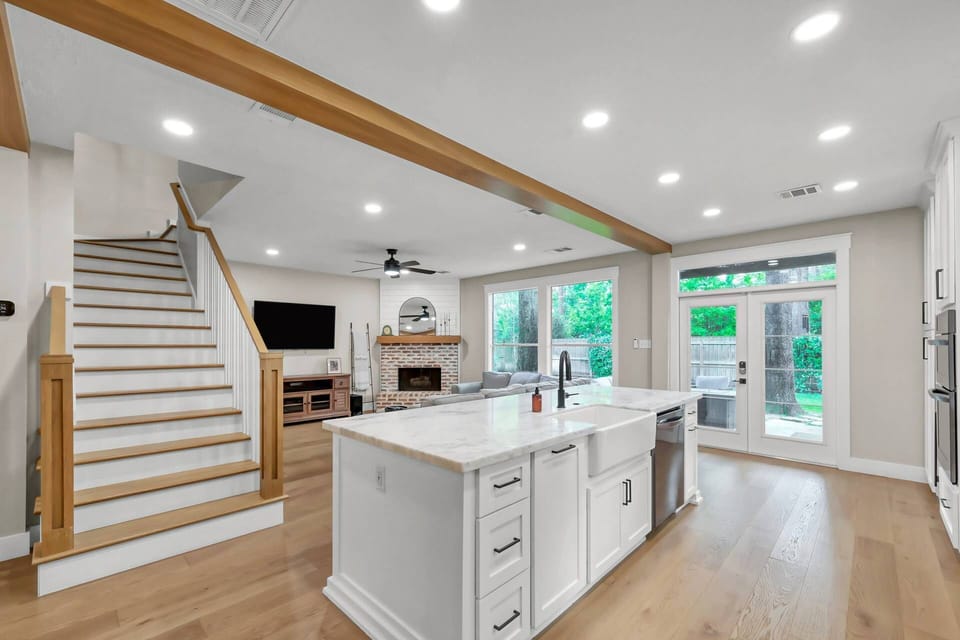 Modern kitchen with a spacious island