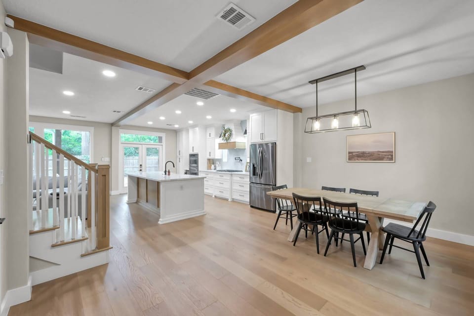 Natural light keeps the space bright and comfortable