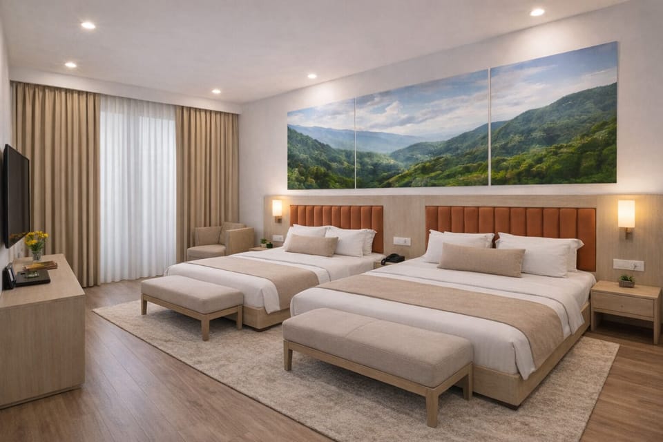 Family Room | In-room safe, soundproofing, iron/ironing board, free WiFi