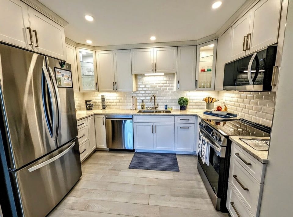 Fully stocked kitchen