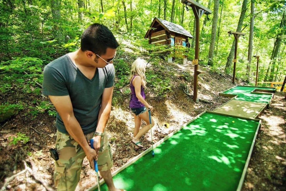 Outdoor recreation areas provide space for family activities, games, and memorable moments surrounded by beautiful Smoky Mountain scenery