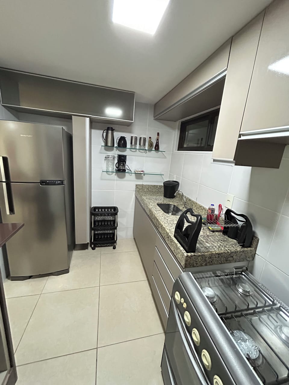 Apartment | Private kitchen | Fridge, microwave, cookware/dishes/utensils