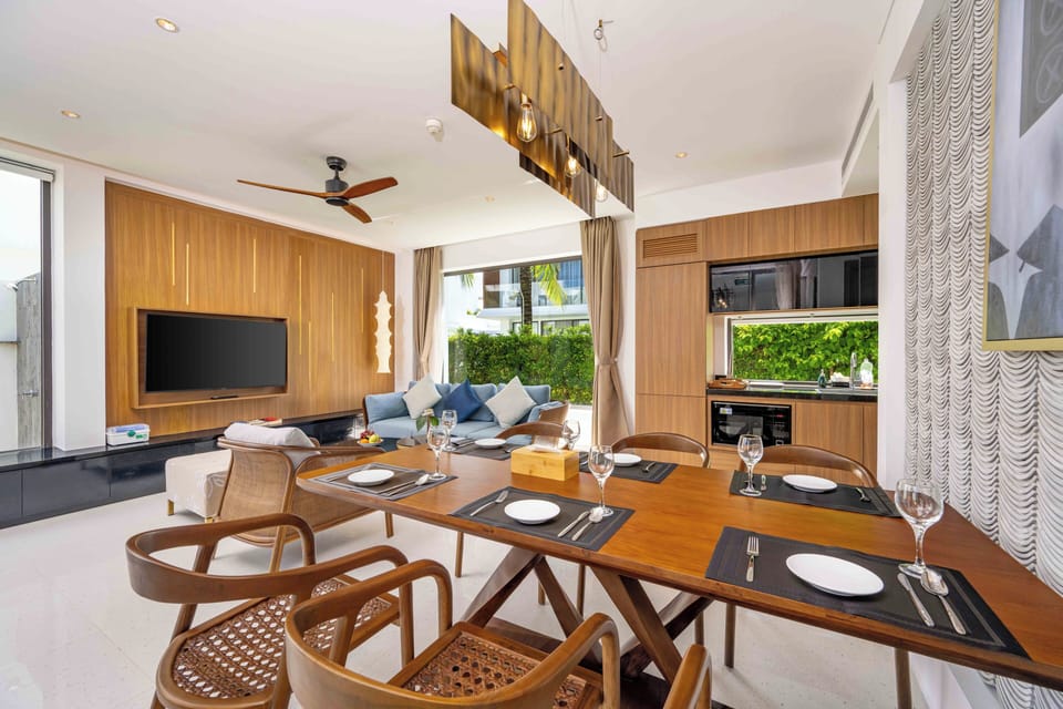 Deluxe Villa, Ocean View | Private kitchen | Rice cooker, mixer, eco-friendly cleaning products, freezer