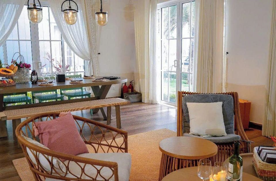Elite Villa, Garden View | Living area | 42-inch LCD TV with cable channels, fireplace