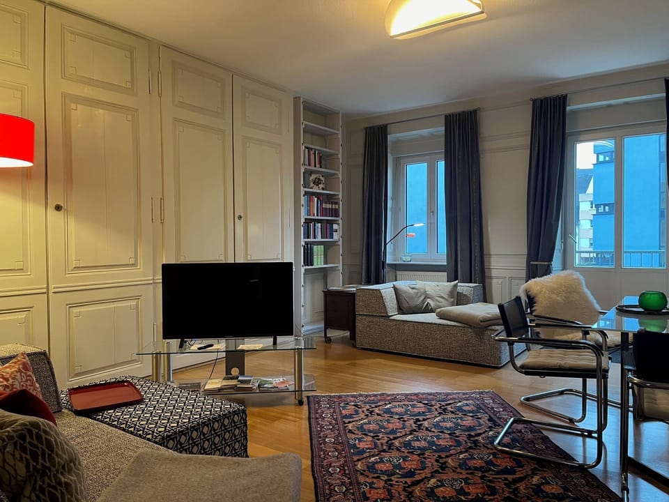 Superior Apartment, Balcony, Courtyard View | Living area | TV