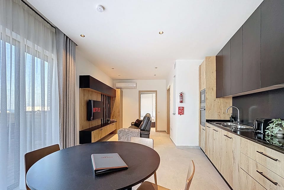 Living Room and Kitchen Area