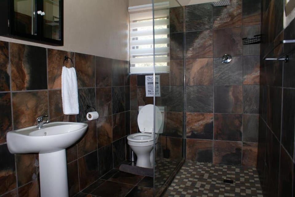Shower, toilet paper