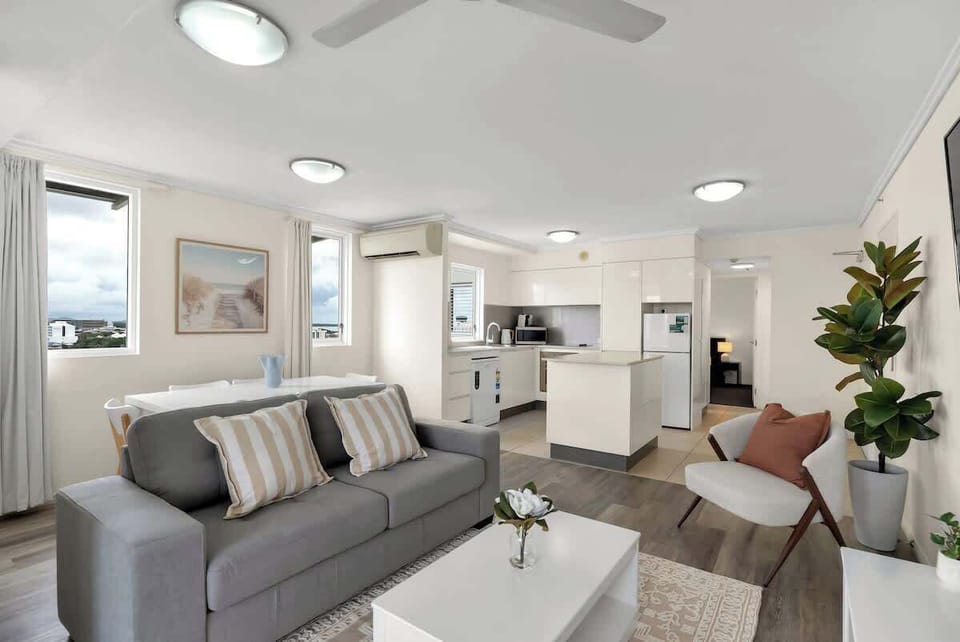 A sofa bed will be set up for stays with more than two guests.