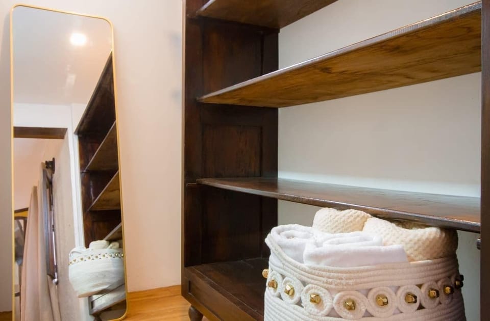 Standard Apartment, 2 Bedrooms, Mountain View | Bathroom | Shower, hair dryer, towels, soap