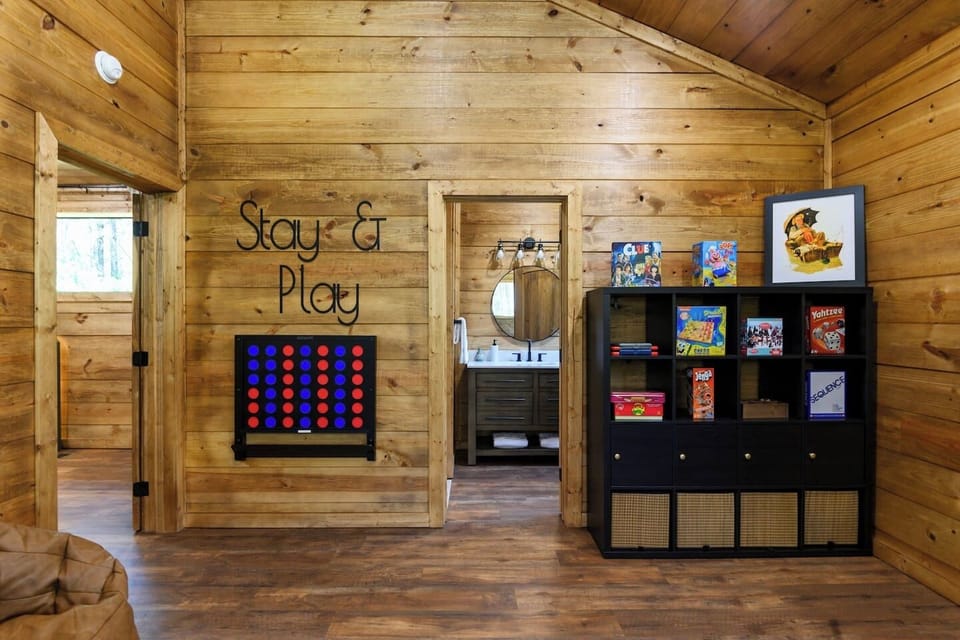 Rainy day? No problem—this game room delivers big smiles and friendly competition.