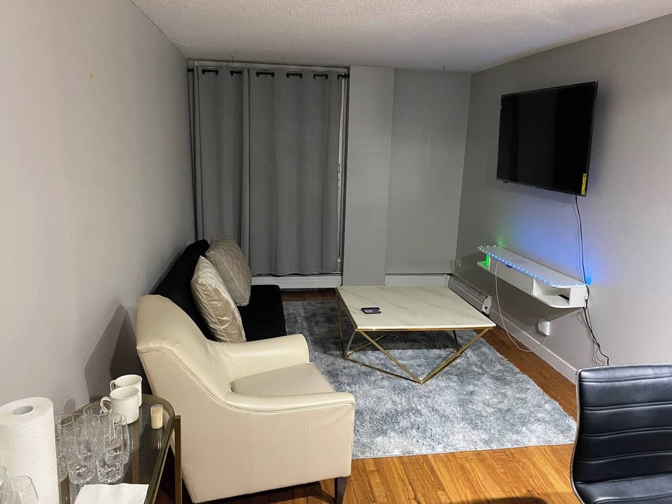 Apartment, 1 Bedroom, Accessible, Smoking | Living room