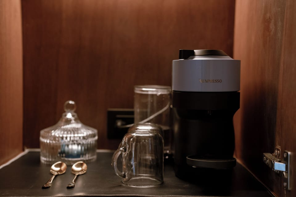 Junior Double Room, Balcony | Coffee and/or coffee maker
