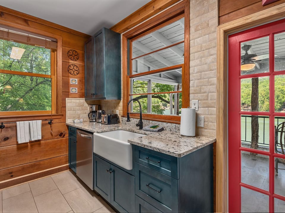Great views from the kitchen