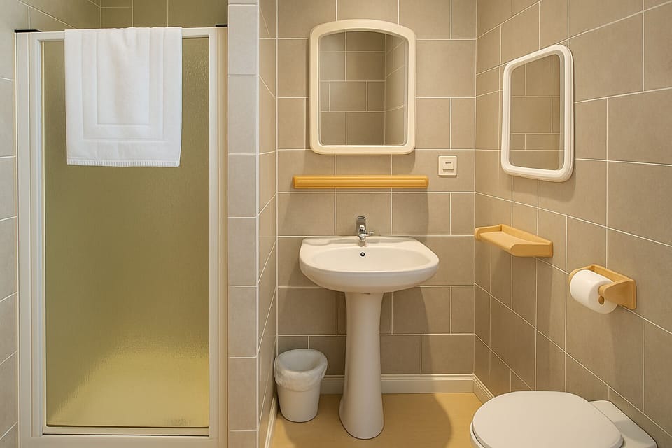 Standard Double Room, Courtyard View | Bathroom