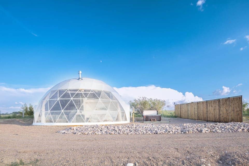 White Geodome Ranch Retreat