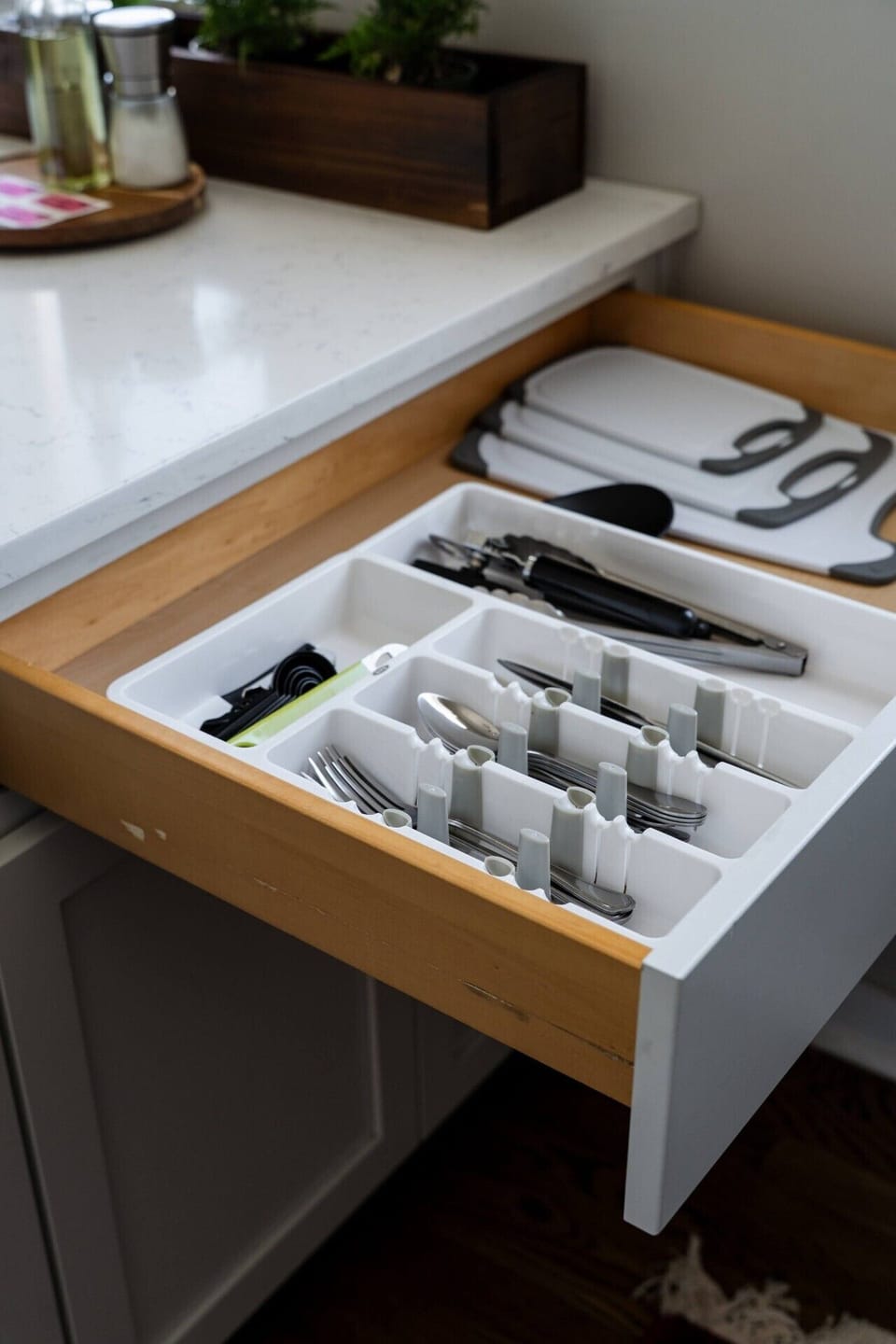 The fully equipped kitchen makes staying in feel like a treat