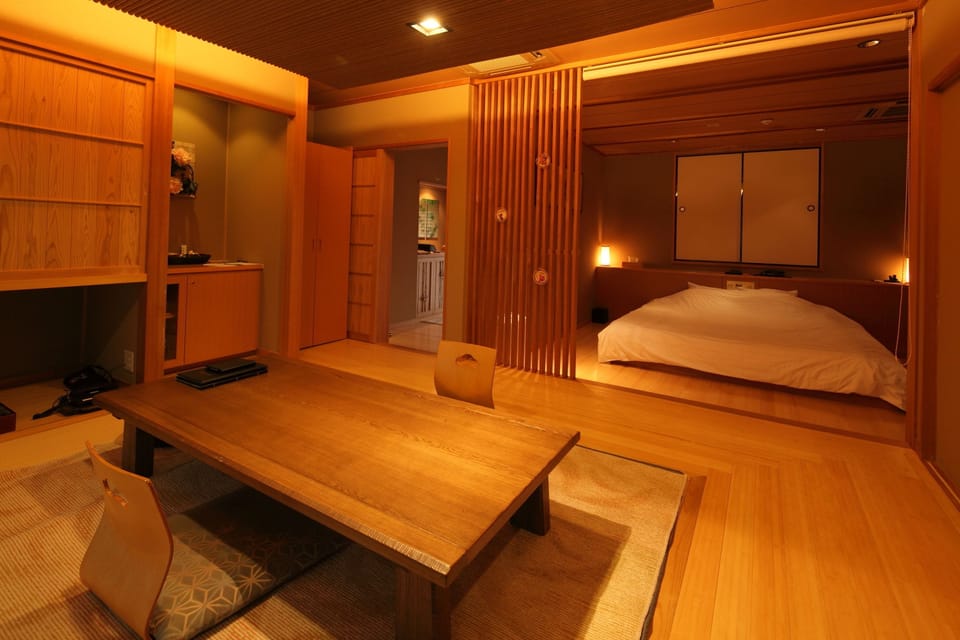 Hakuun Villa, Japanese Sukiya style, Double Room with Open-Air Bath(Check-in by 6PM) | 1 bedroom, individually decorated, individually furnished, bed sheets