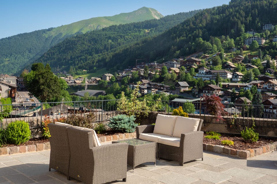 Sun terrace seating area
