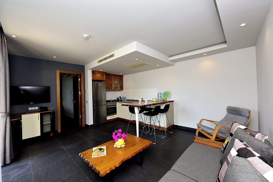 Comfort Apartment | Private kitchen | Espresso maker, electric kettle