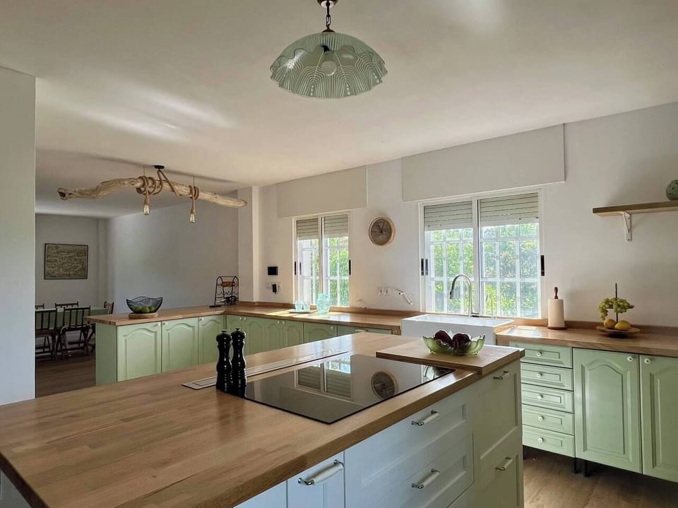 Family House, Patio, Mountain View | Private kitchen