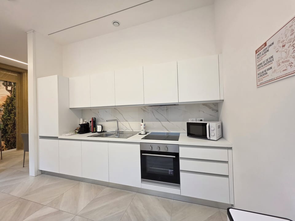 Shared fridge, microwave