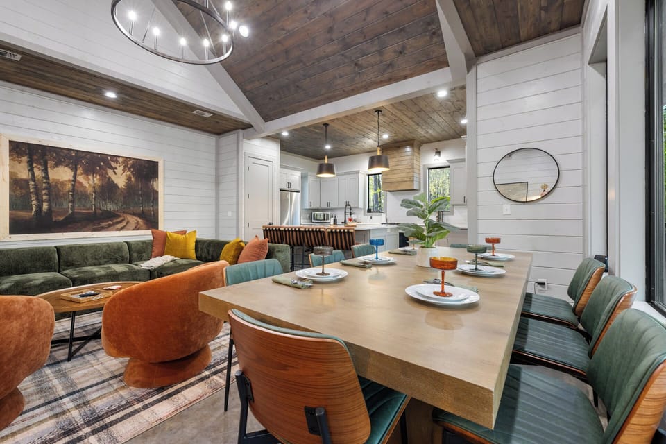 Fully equipped kitchen and modern dining space made for hosting and shared meals