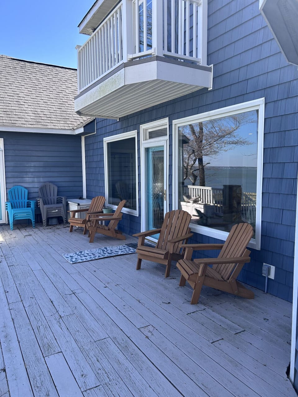 Rear Deck with Adirondack Chairs